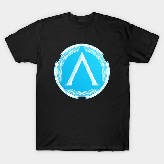 Spartan Warrior Lambda Symbol T-Shirt by NicGrayTees